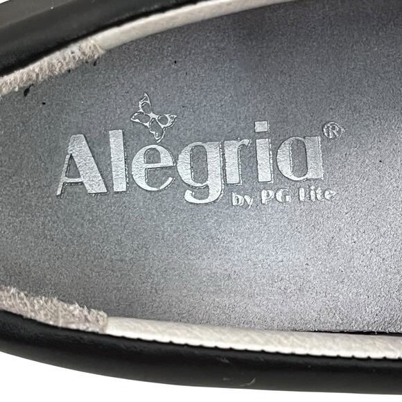 Alegria by PG-Lite QIN-601 Slip On Shoe 38 US 8-8.5 M Black Napa Leather Comfort - Picture 11 of 15